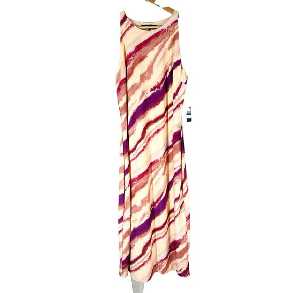 RACHEL Rachel Roy Printed Sleeveless Midi Sheath Dress Size XL Casual Wear - Picture 2 of 13